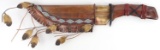JAY TSCHUDY FRONTIER KNIFE COPPER METAL SCULPTURE