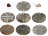 WWII GERMAN REICH LOT OF DOG TAGS AND RINGS