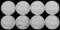 LOT 8 .999 FINE SILVER BUFFALO 1 OZT OUNCE ROUNDS