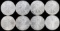 8 MIXED DATE SILVER 1 OZT AMERICAN EAGLE COIN LOT