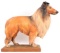 ANRI HELMUT DILLER SIGNED WOODCARVING COLLIE DOG
