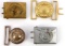 WWII GERMAN THIRD REICH BELT BUCKLE ASSMANN 4PCS
