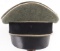 WWII GERMAN SS OFFICER CRUSHER VISOR CAP BY MULLER