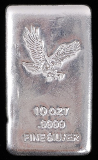 10 OZT.999 FINE SILVER BAR INGOT