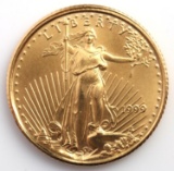 1999 GOLD 1/10 OZT OUNCE AMERICAN EAGLE BU COIN