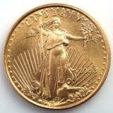 2008 GOLD 1/10 OZT OUNCE AMERICAN EAGLE BU COIN