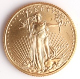 2017 GOLD 1/10 OZT OUNCE AMERICAN EAGLE BU COIN