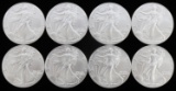8 2023 SILVER 1 OZT BU AMERICAN EAGLE COIN LOT