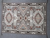 LARGE TEEC NOS POS NAVAJO RUG BY NELLIE BITSUI