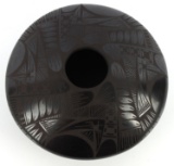 PUEBLO BLACKWARE POT BY OCTAVIO GONZALEZ