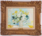 LE PHO FLEURS 1967 OIL ON CANVAS PAINTING