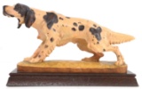 HELMUT DILLER ENGLISH SETTER DOG STATUETTE SIGNED