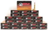 500 RDS WOLF GOLD 223 REMINGTON 55 GR FMJ AMMO