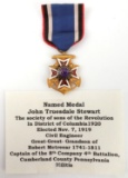 GENERAL SOCIETY OF THE WAR OF 1812 MEMBER BADGE