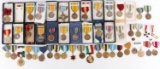 50+ LOT OF POST WWII US & NATO MEDALS AND BADGES
