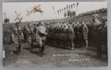 WWII GERMAN REICH ADOLF HITLER SIGNED POSTCARD