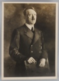 WWII GERMAN REICH ADOLF HITLER SIGNED POSTCARD