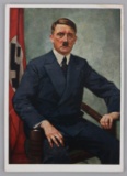 WWII GERMAN THIRD REICH HITLER AUTOGRAPH POSTCARD