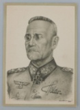 WWII GERMAN THIRD REICH FRANZ HALDER AUTOGRAPH