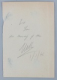 WWII GERMAN REICH JOYCE LORD HAW HAW AUTOGRAPH