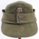 WWII GERMAN THIRD REICH SS M43 WOOL FIELD CAP SZ58