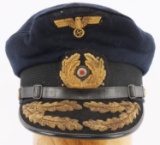 WWII GERMAN KRIEGSMARINE OFFICER CAP