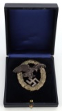 WWII CASED LUFTWAFFE OBSERVER'S BADGE JUNCKER