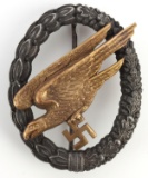 WWII GERMAN THIRD REICH FALLSCHIRMJAGER BADGE