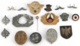 LOT OF 17 WWII GERMAN THIRD REICH BADGE & INSIGNIA