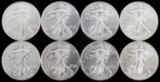 8 SILVER 1 OZT BU AMERICAN EAGLE COINS 2005 2012
