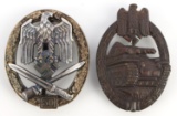 WWII GERMAN PANZER & GENERAL ASSAULT BADGE
