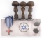 LOT OF 7 WWII GERMAN HOLOCAUST ARMBANDS & STAMPS