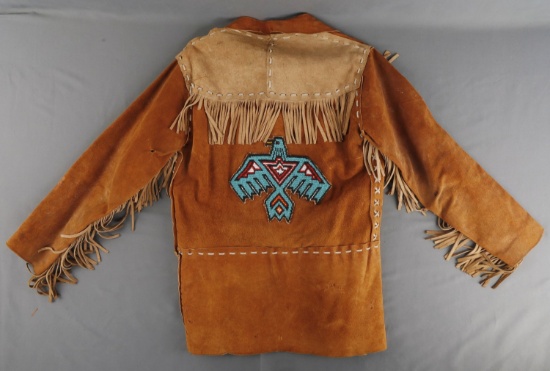 PLAINS INDIAN FRINGED BEADED WAR SHIRT