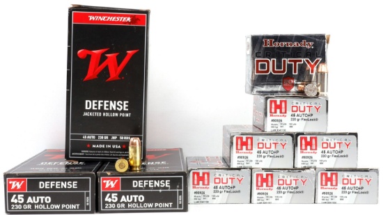 290 ROUNDS .45 ACP JHP PREMIUM DEFENSE AMMUNITION