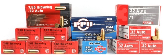 600 ROUNDS .32 AUTO 71GR FMJ PISTOL AMMUNITION