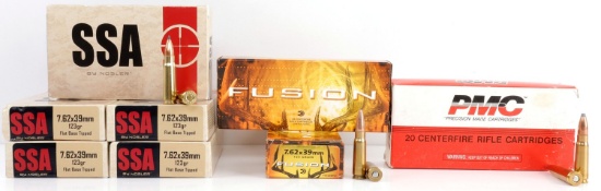 160 ROUNDS 7.62X39MM PREMIUM MATCH & HUNTING AMMO