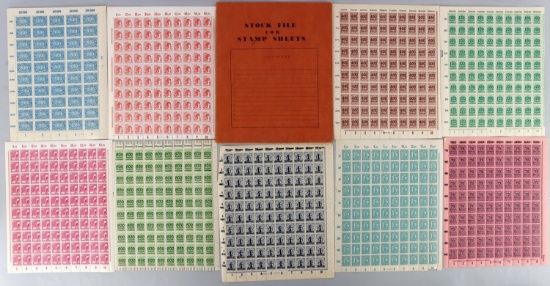LARGE LOT OF 1150 WWII GERMAN THIRD REICH STAMPS