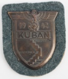 WWII GERMAN THIRD REICH KUBAN SLEEVE SHIELD