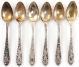 SET OF 6 WWII GERMAN THIRD REICH TEASPOONS