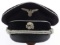 WWII GERMAN ALLGEMEINE SS OFFICER VISOR MUTZE
