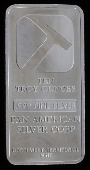 10 TROY OUNCE .999 SILVER BULLION BAR INGOT