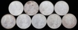 LOT OF 9 MORGAN SILVER DOLLAR BU COINS