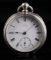 WALTHAM WM ELLERY POCKET WATCH COIN SILVER