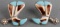 NATIVE TURQUOISE & CORAL EARRINGS COWBOY BOOTS