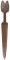 TLINGIT COPPER DAGGER WITH BEAVER HANDLE