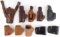 VINTAGE LEATHER HANDGUN HOLSTER LOT OF 10