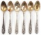 SET OF 6 WWII GERMAN THIRD REICH TEASPOONS