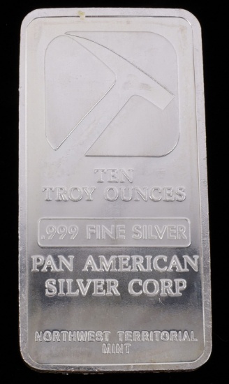 10 TROY OUNCE .999 SILVER BULLION BAR INGOT