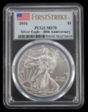 2016 FIRST STRIKE SILVER AMERICAN EAGLE PCGS MS70
