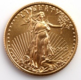 2013 GOLD 1/10 OZT OUNCE AMERICAN EAGLE BU COIN